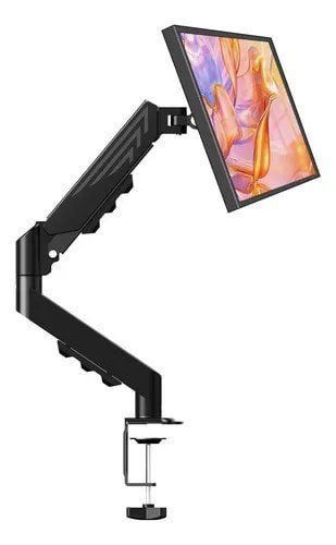 Suporte Para Monitores Articulado De Mesa Pistão A Gás 10-27 Preto 🛒