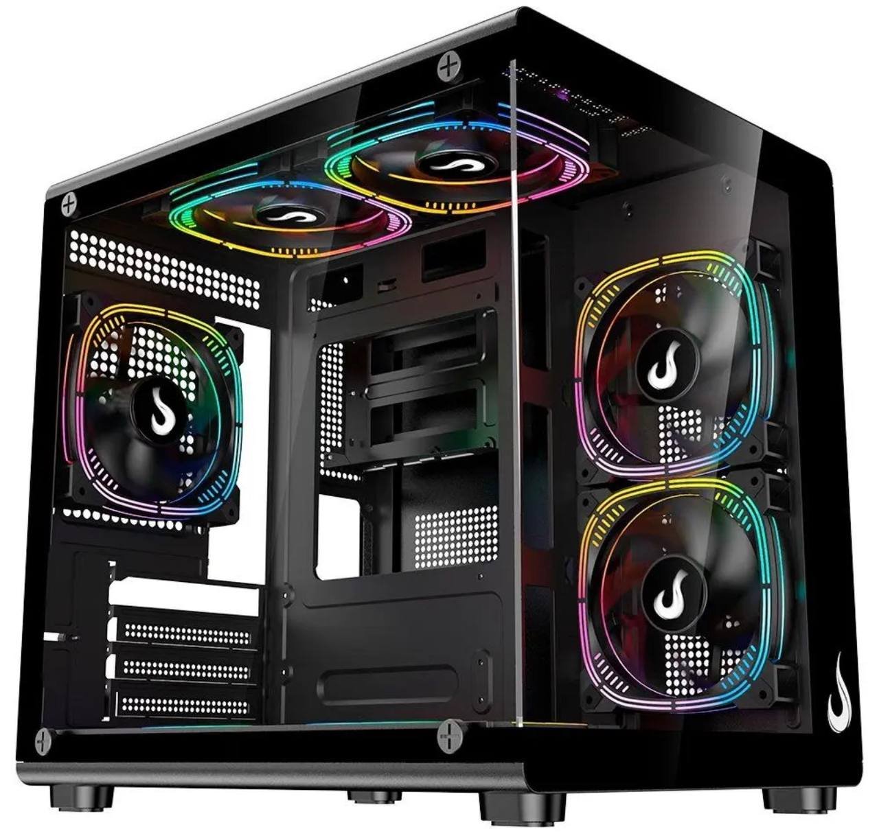 Gabinete Gamer Rise Mode Galaxy Glass X Mini 🛒