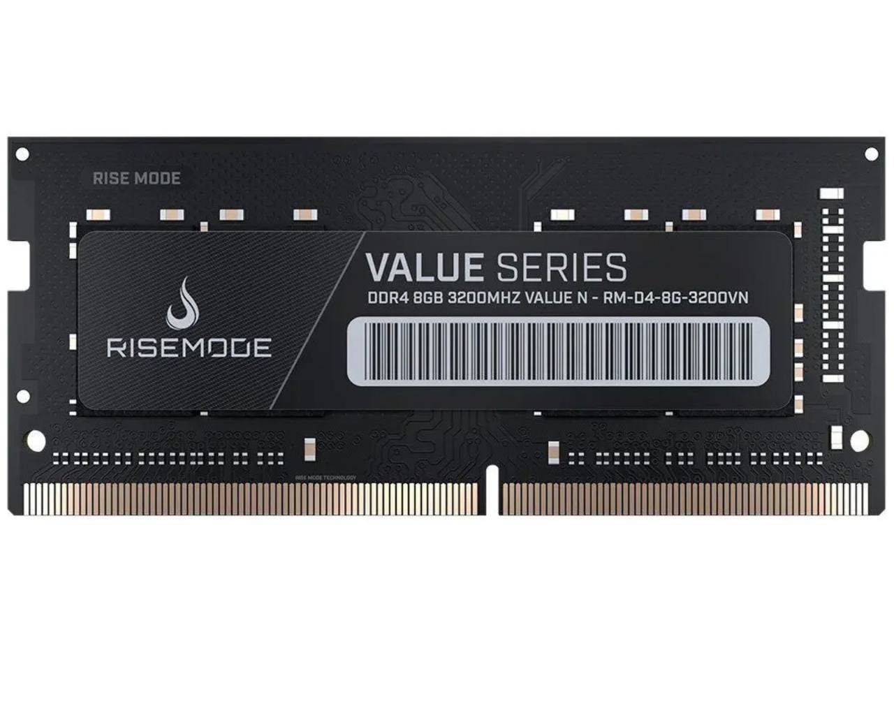 Memória para Notebook Rise Mode Value, 8GB, 3200MHz, DDR4, CL22, Preto - RM-D4-8G-3200VN 🛒