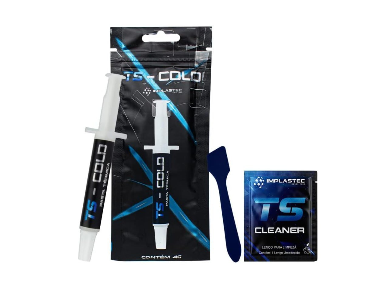 Pasta Térmica TS - Cold 10,5 W/MK Seringa 4G - Implastec 🛒