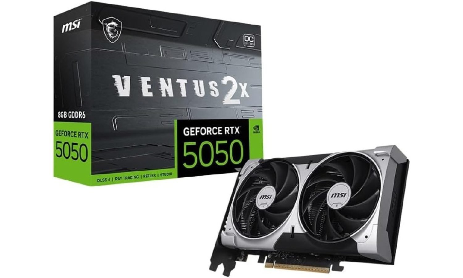 GPU NV RTX5050 8GB GDDR6 128BITS VENTUS 2X OC MSI 🛒