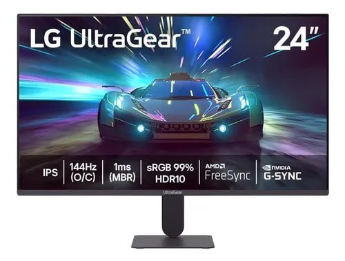 Monitor LG Ultragear 24GN65R-B FHD 144Hz 1ms Preto 127/220v 🛒