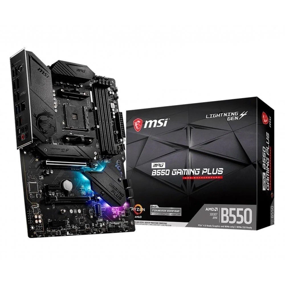 Placa-Mãe MSI MPG B550 Gaming Plus, AMD AM4, ATX 🛒