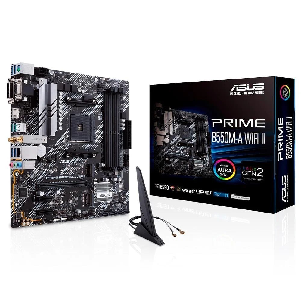 Placa Mãe Asus Prime B550M-A, Wi-Fi II 🛒