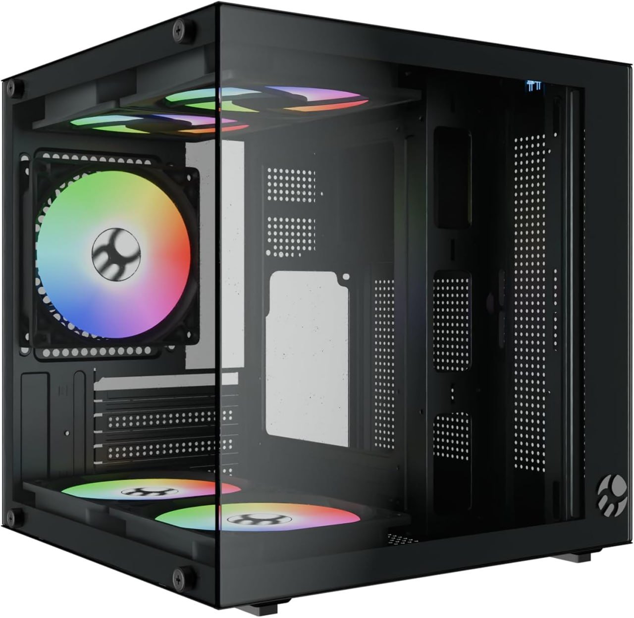 Gabinete Gamer Aquário Life Pro MICRO-ATX, MINI-ITX com 5 Fans 🛒