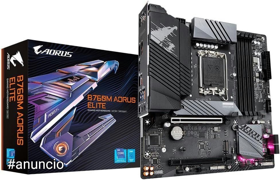 Placa mãe LGA 1700 - Gigabyte B760M Aorus Elite DDR5 (Micro ATX) 🛒