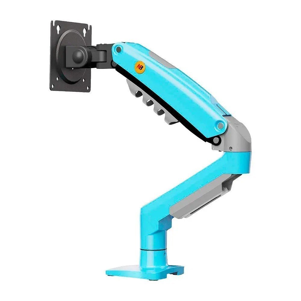 SUPORTE DE MESA ARTICULADO PARA MONITOR DE 17" A 30" NORTH BAYOU, AJUSTES COM PISTÃO A GÁS, AZUL - F80-XM NB 🛒