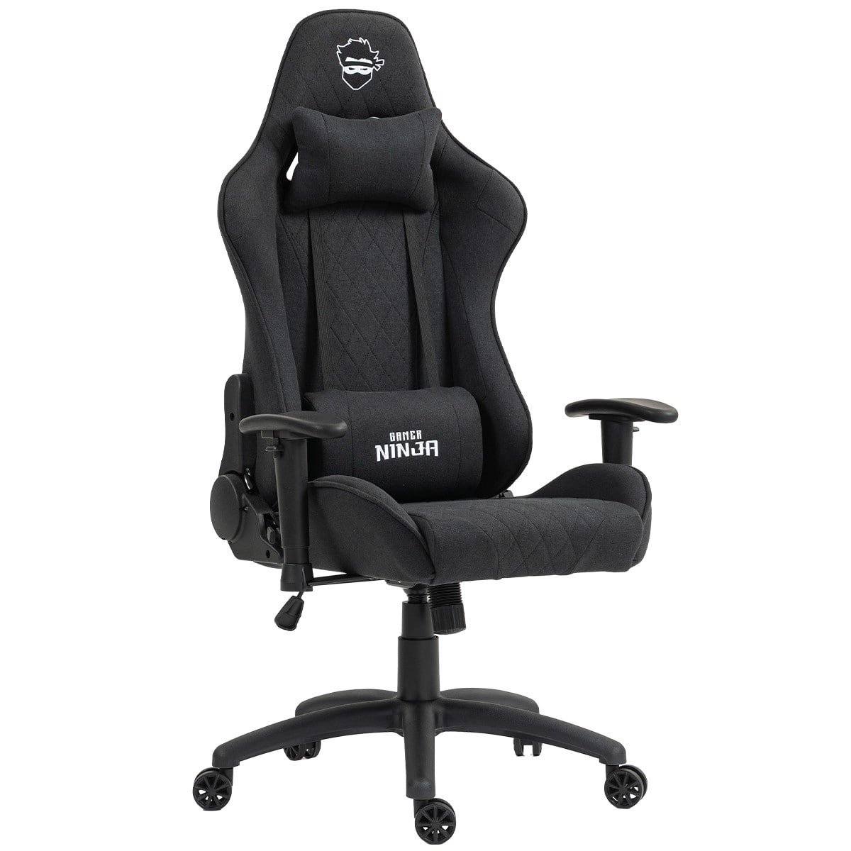 Cadeira Gamer Ninja Karasu, Reclinável, 2D, Tecido, Preta, GN-CH-KRR2DBF 🛒