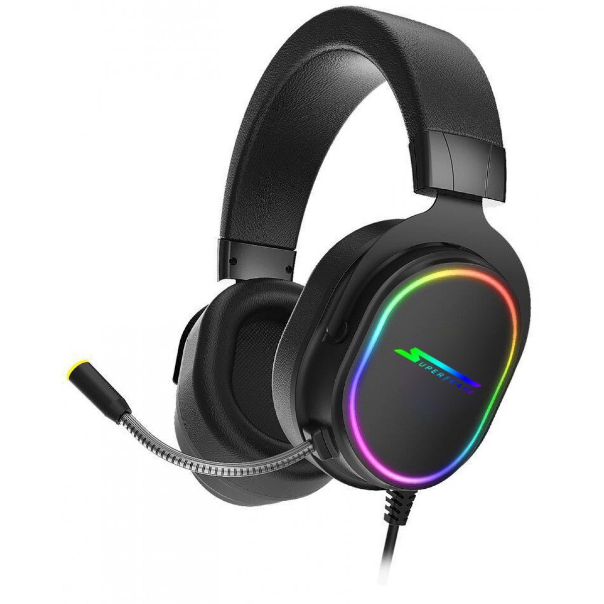Headset Gamer SuperFrame VELKA 7.1 Surround RGB USB Black 🎧