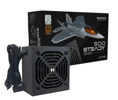 Fonte MACH1 Steady, 500W, 80 Plus Bronze 🛒