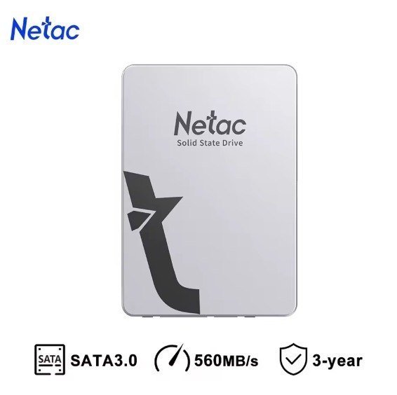 SSD Netac Sata III 512GB 550MB/s 🛒