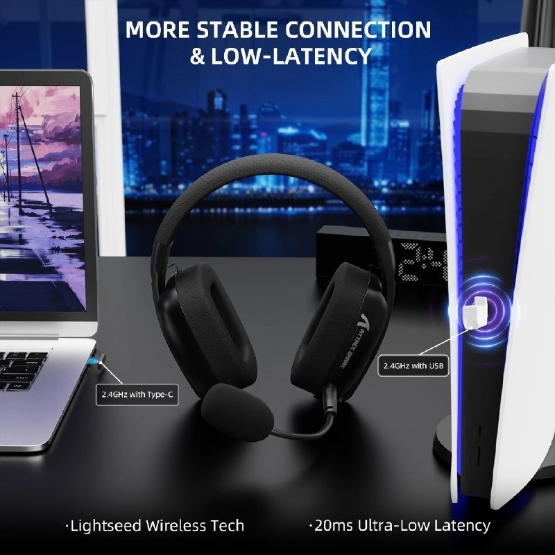 Attack Shark L80PRO Tri-Mode Wireless Gaming Headset 🎧