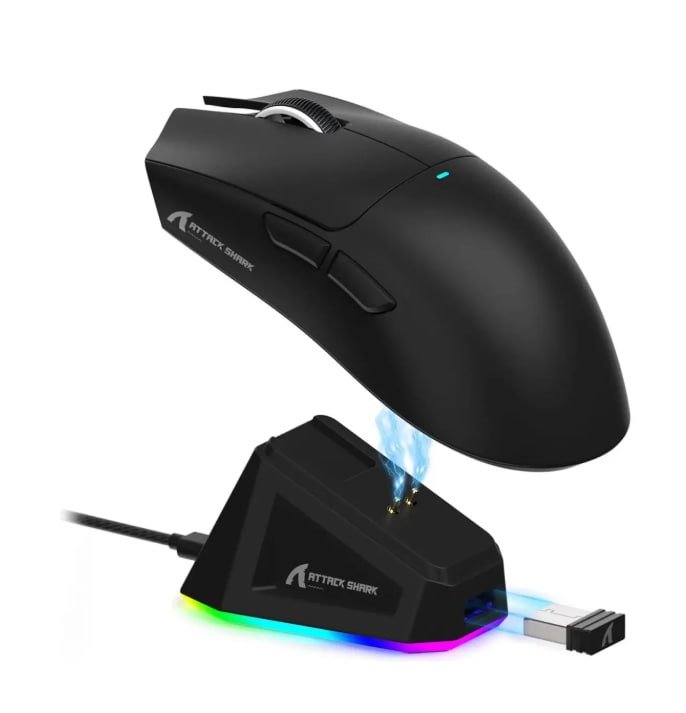 Mouse Gamer Sem Fio Attack Shark X11 🛒