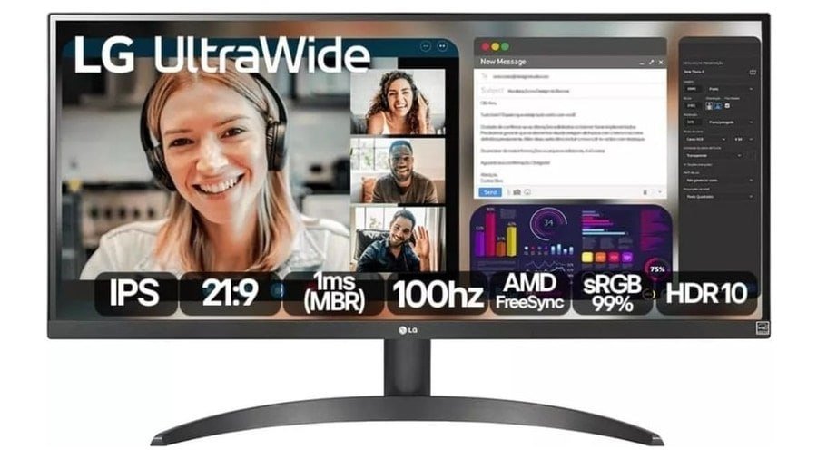 Monitor LG UltraWide Tela IPS 29'' 100Hz 🛒