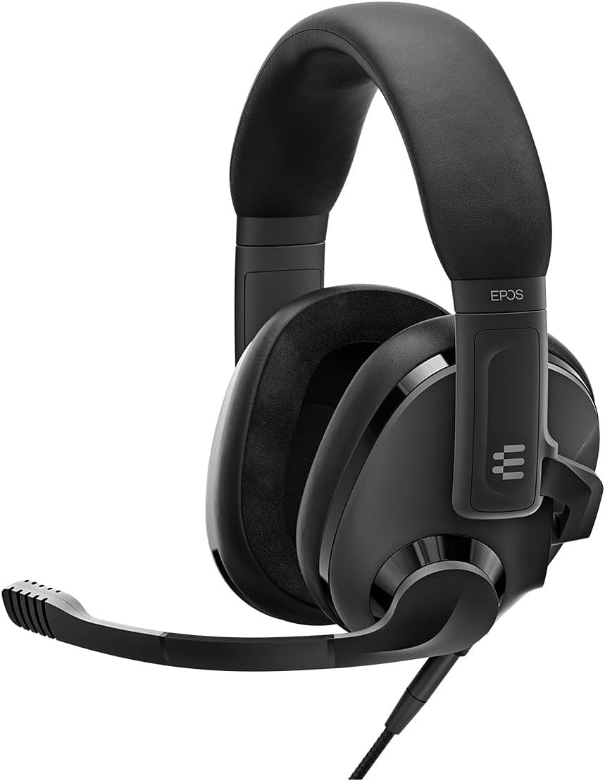 EPOS Audio Wired H3 Fone de ouvido para jogos acústico fechado (ônix preto) 🎧