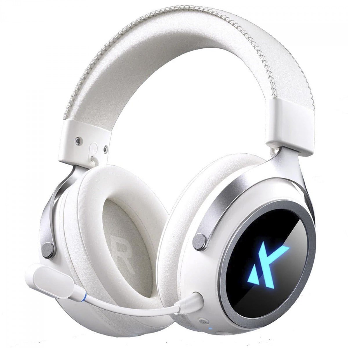 Headset Gamer MCHOSE X9, RGB, Wireless, Bluetooth, Drivers de 53mm, Surround 7.1, Branco, MC-X9-1 🎧