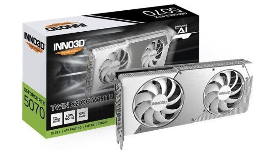Placa de Vídeo INNO3D NVIDIA GeForce RTX 5070 TWIN X2 OC White 🛒