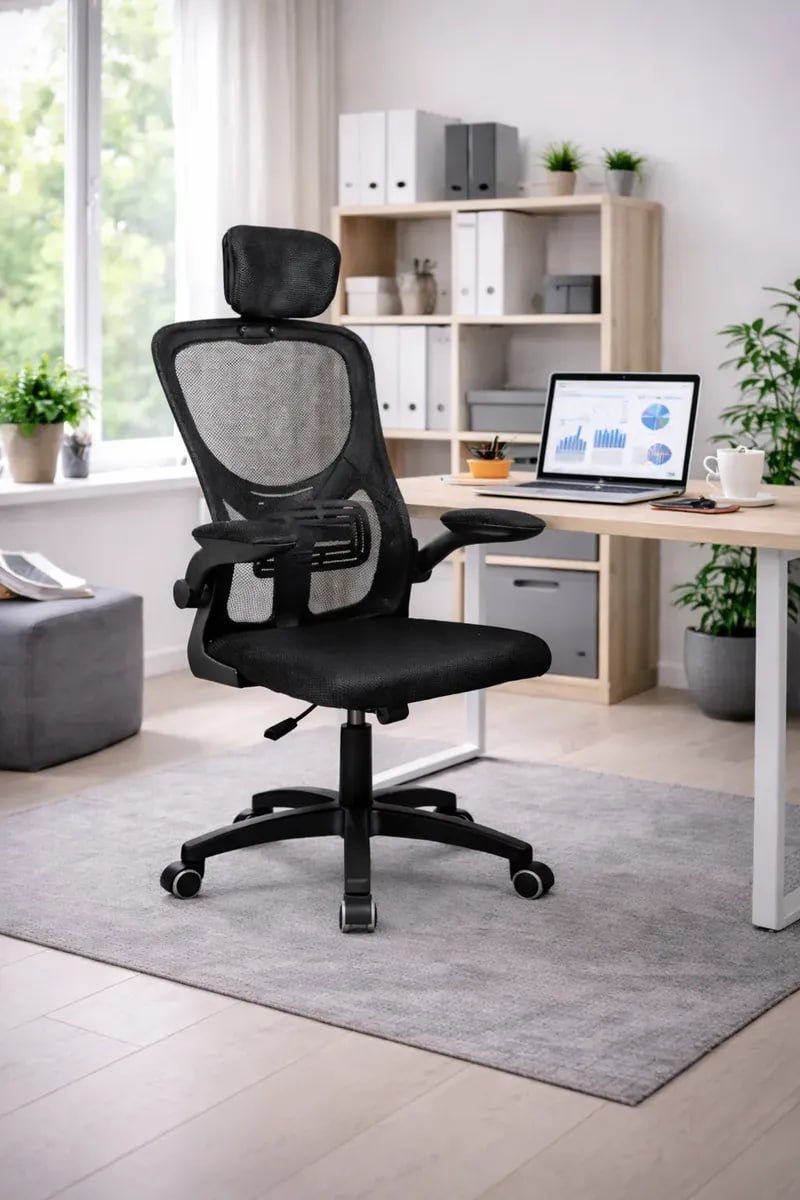 Cadeira Escritório Ergonômica Mesh Apoio Lombar 120kg 🛒