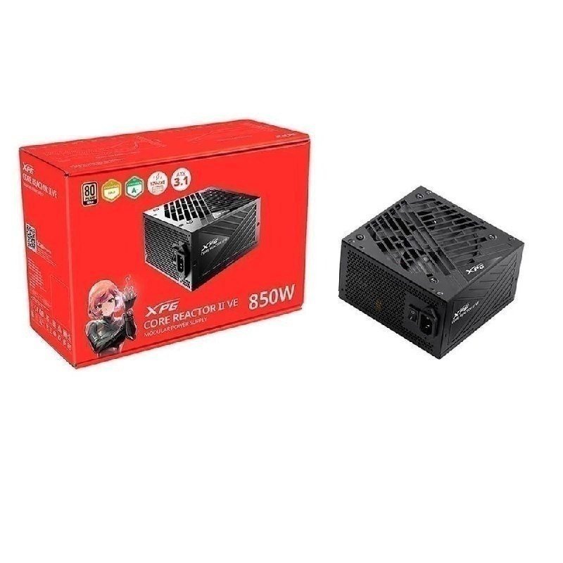 Fonte XPG Core Reactor II VE, 850W, 80 Plus Gold, Modular, PFC Ativo 🛒
