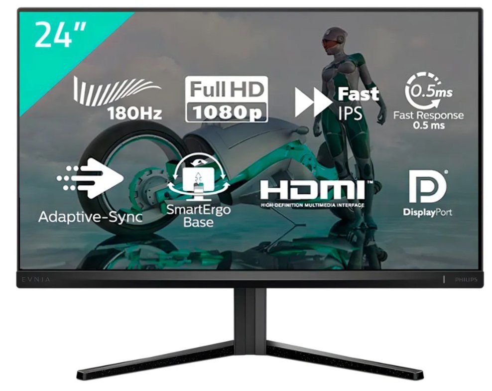 MONITOR 24" PHILIPS EVNIA 180HZ IPS 0.5MS 🛒