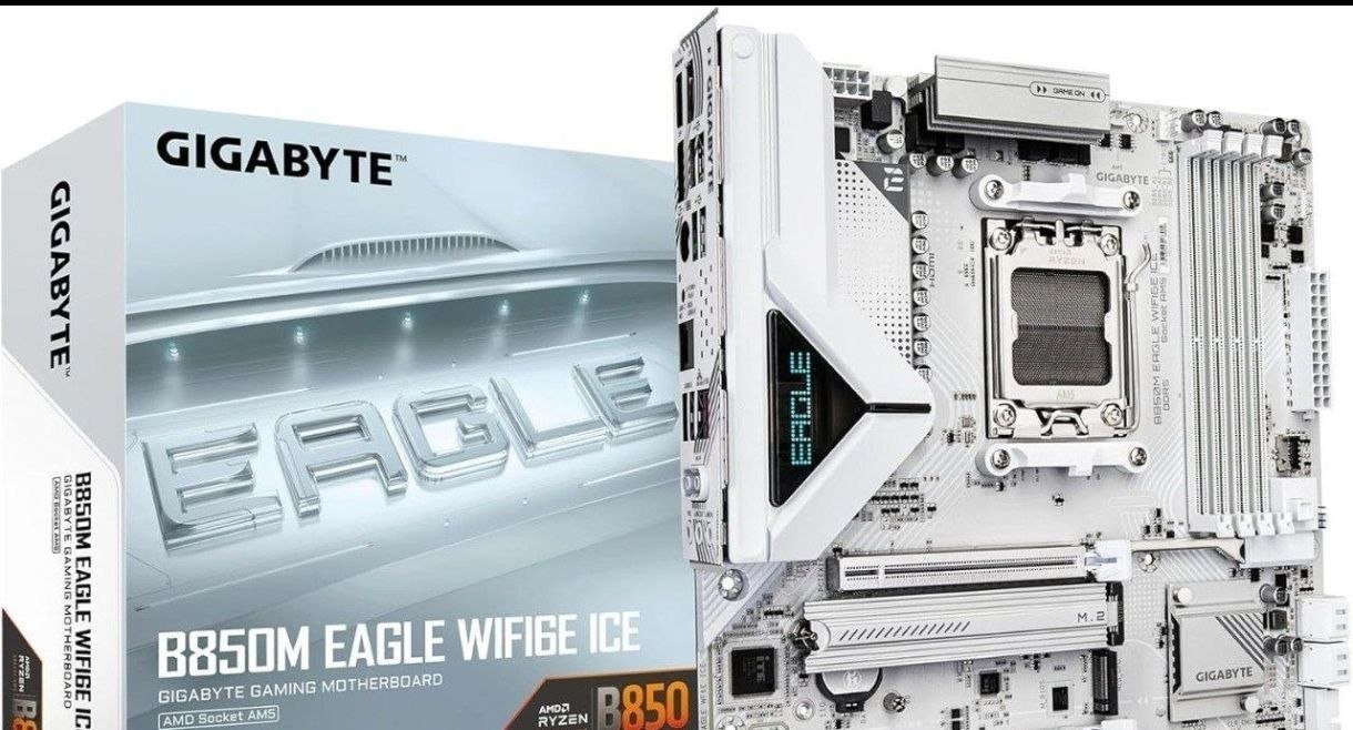 GIGABYTE Placa-mãe B850M Eagle WIFI6E ICE AMD AM5 🛒