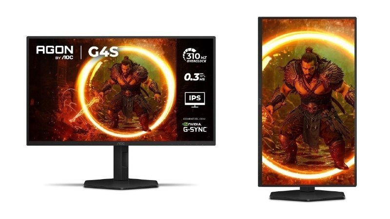 Monitor Gamer AOC AGON G4S 25" 310Hz 0.3ms HDR10 IPS Base Ajustável 25G4S/P 🛒