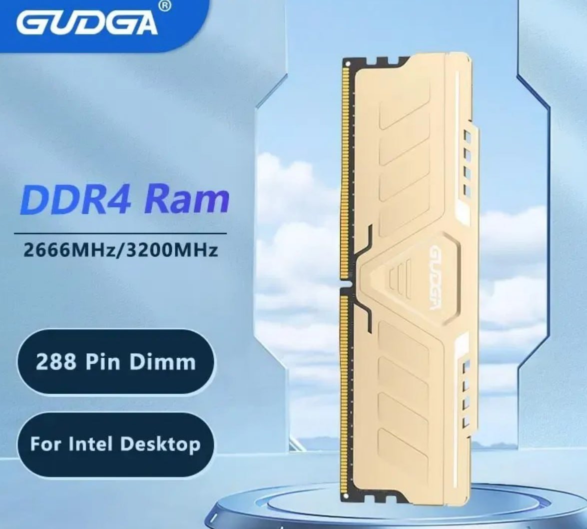 Memória RAM Gudga DDR4 8GB 3200MHz 1.2V 288Pin DIM CL22 🛒