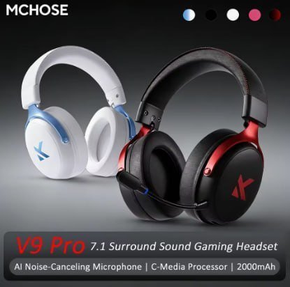 Headset sem Fio Mchose V9 Pro 🎧