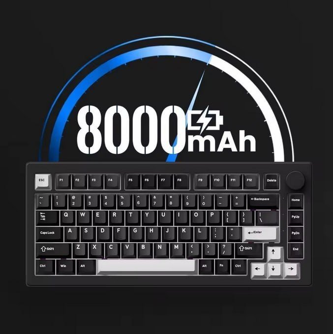 Akko 5075 V3 Mechanical Keyboard With Knob Hot Swap RGB 8000mAh Battery USB Type-C/2.4g&BT5.0 Wireless Custom Gaming Keyboard 🛒
