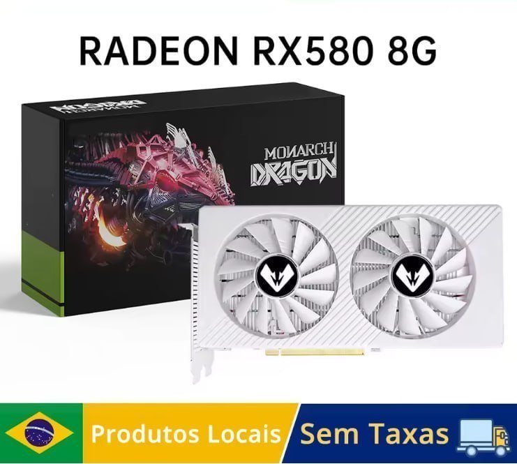 Placa de Vídeo RX 580 8GB 2048SP Mougol (Usada) 🛒