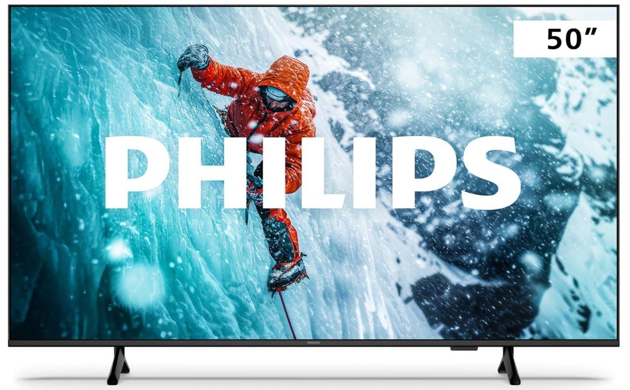 PHILIPS Smart TV 50" 4K 50PUG7300 Comando de Voz Bluetooth HDR Dolby Atmos HDMI USB Wi-Fi 🛒