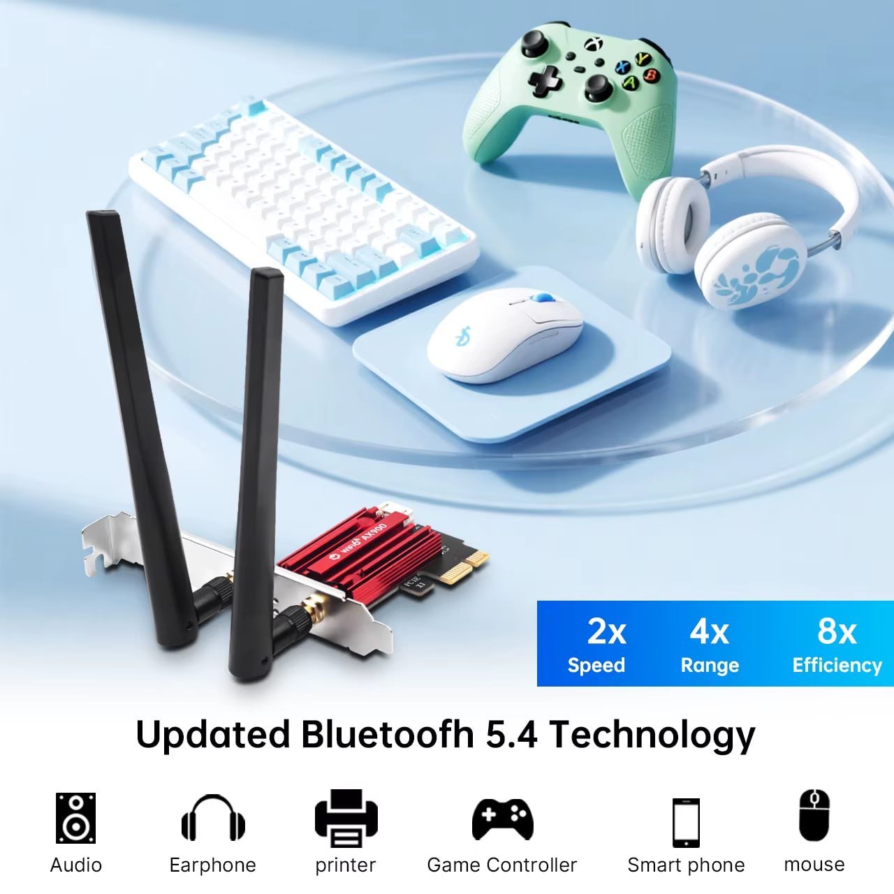 AX900 Wifi 6 Fenvi PCIE Express + Bluetooth 5.4 wifi6 🛒