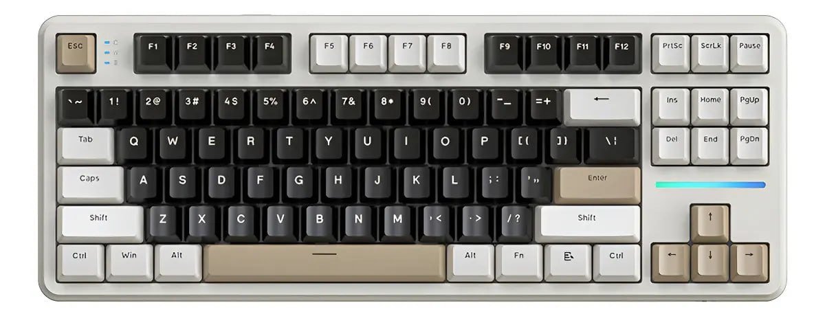 Teclado Mecânico Gamer Sem Fio Bluetooth Attack Shark X87 🛒