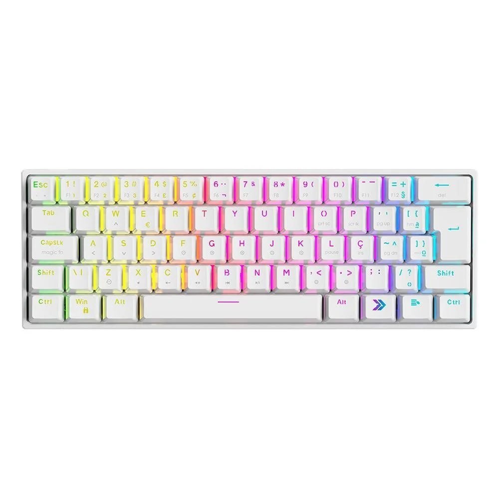 Teclado Mecânico Gamer Husky Blizzard, 60%, RGB, Switch Gateron Brown, ABNT2, Preto - HTG001PTMA 🛒