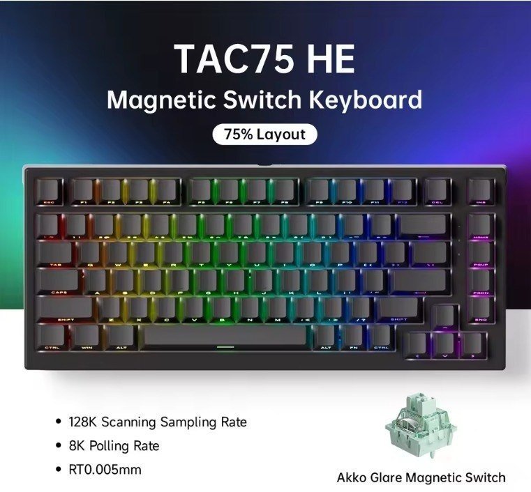 Teclado Magnético AKKO Tac75 He 🛒