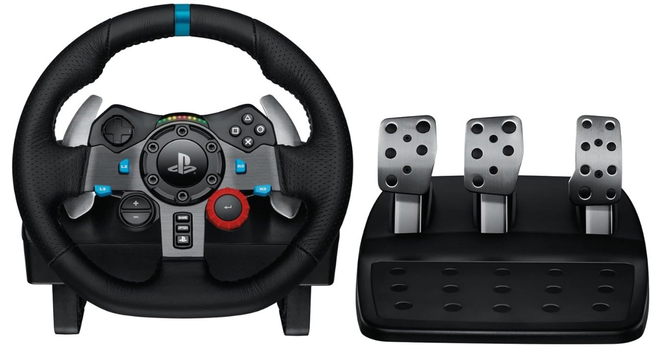 Volante e Pedais Logitech G29 Driving Force com Force Feedback para PS5, PS4, PS3 e PC 🛒