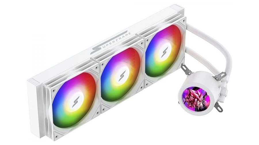 Water Cooler SuperFrame ISENGARD MAGIC, 360mm, Bomba Infinit, Display LCD Customizável, ARGB, Intel-AMD, White, SF-W360-MW 🛒