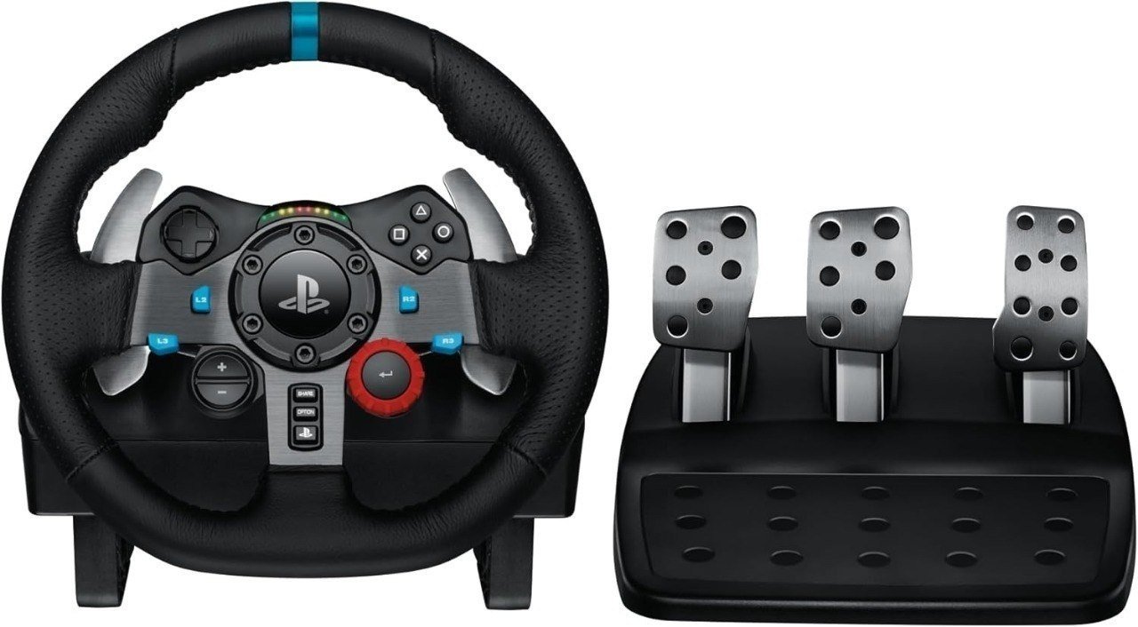 Volante e Pedais Logitech G29 Driving Force com Force Feedback para PS5, PS4, PS3 e PC 🛒
