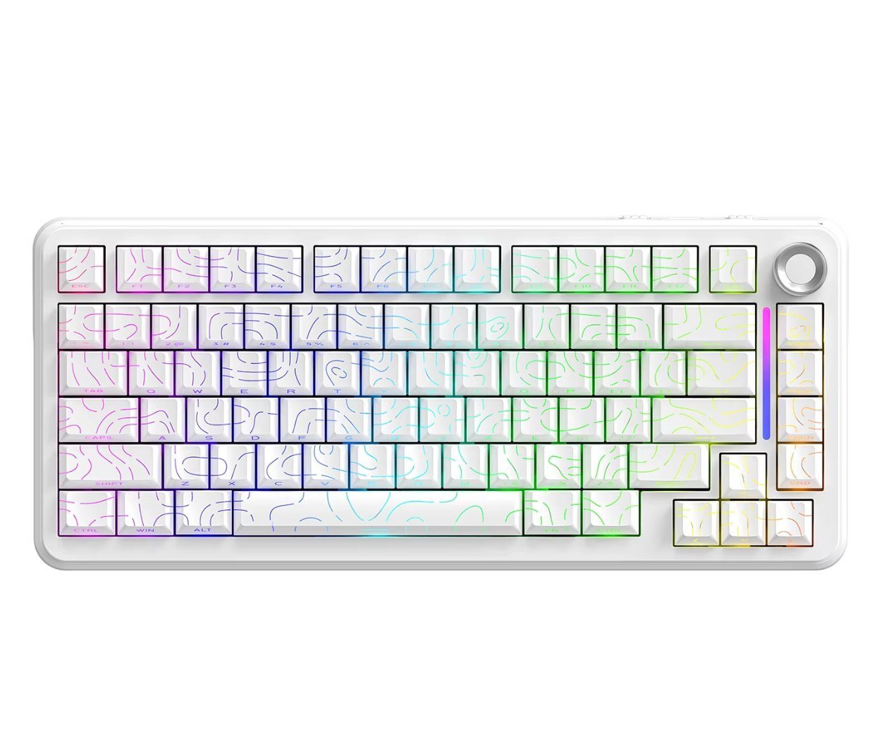 Teclado Mecânico Freewolf F75 RGB, Hot Swappable, Tri-Mode ⌨️