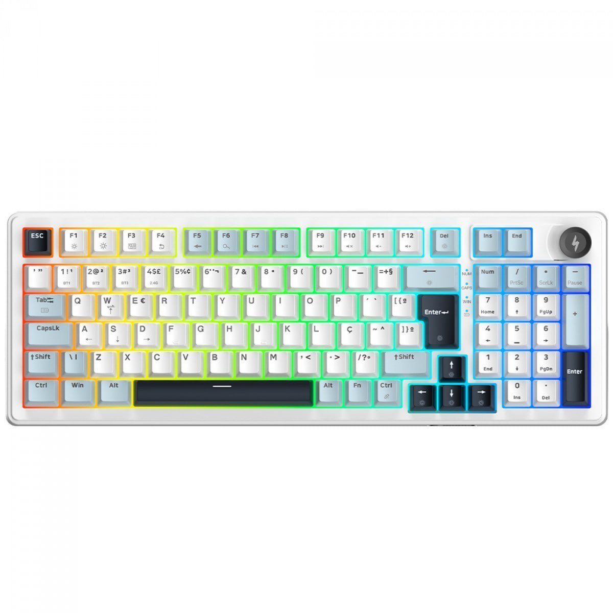 Teclado Mecânico Gamer SuperFrame Phantom, RGB, Wireless/Bluetooth 🛒