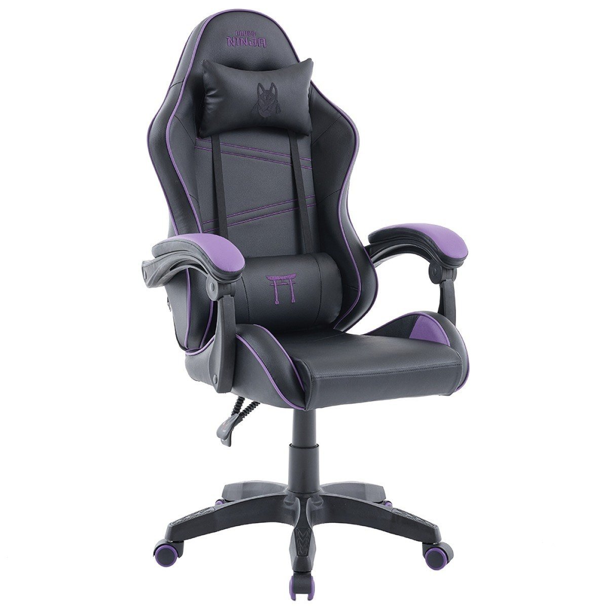 Cadeira Gamer Ninja Yako, Reclinável, Preta e Roxa 🛒