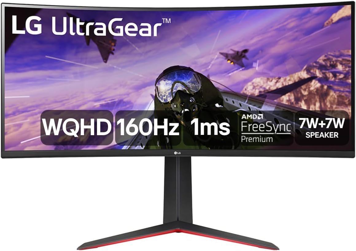 Monitor Gamer LG Ultragear Curvo 34” 2K WQHD 160Hz 🛒