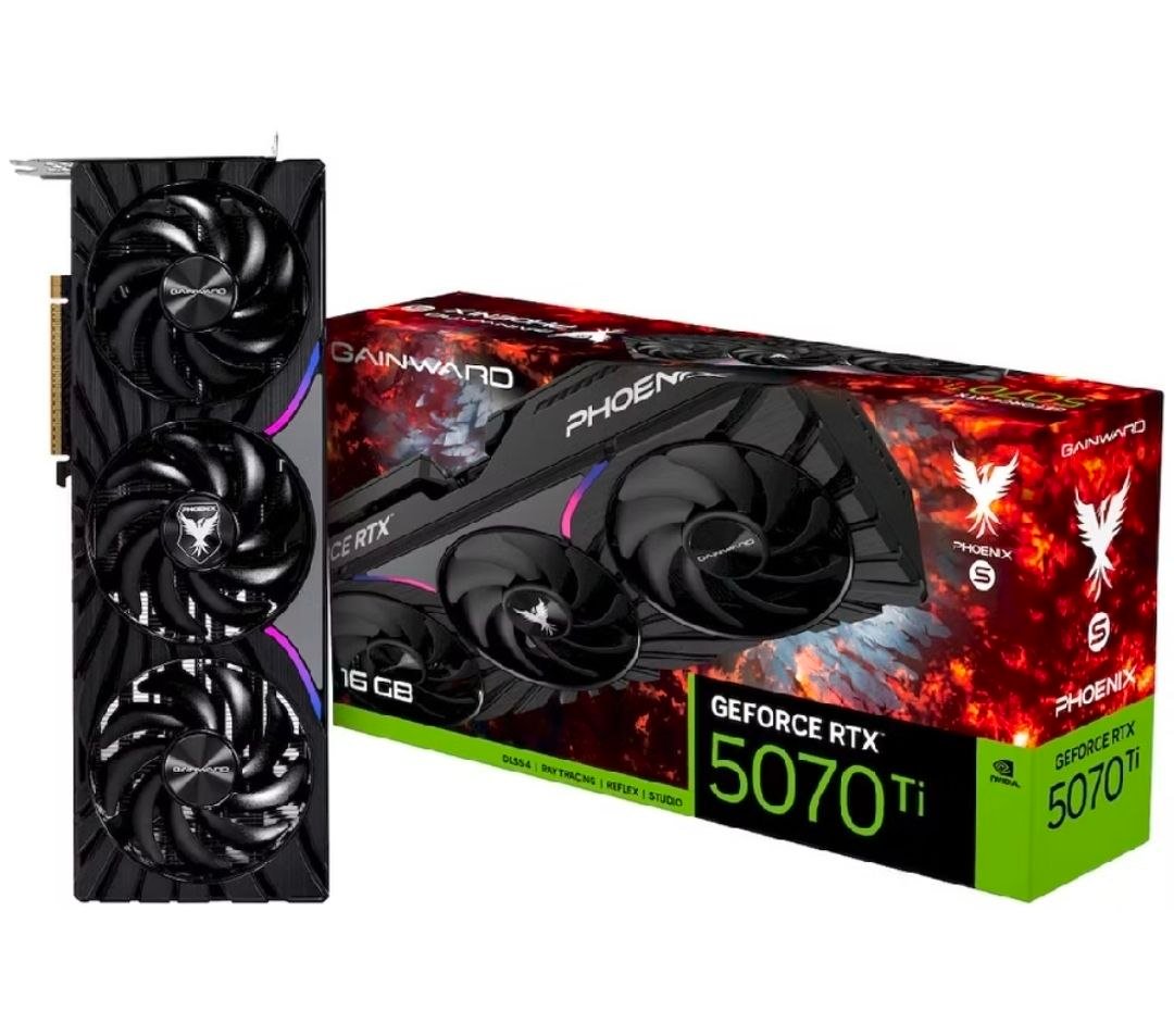 Placa de Vídeo Gainward GeForce RTX 5070 Ti Phoenix-S, 16GB, GDDR7 🛒