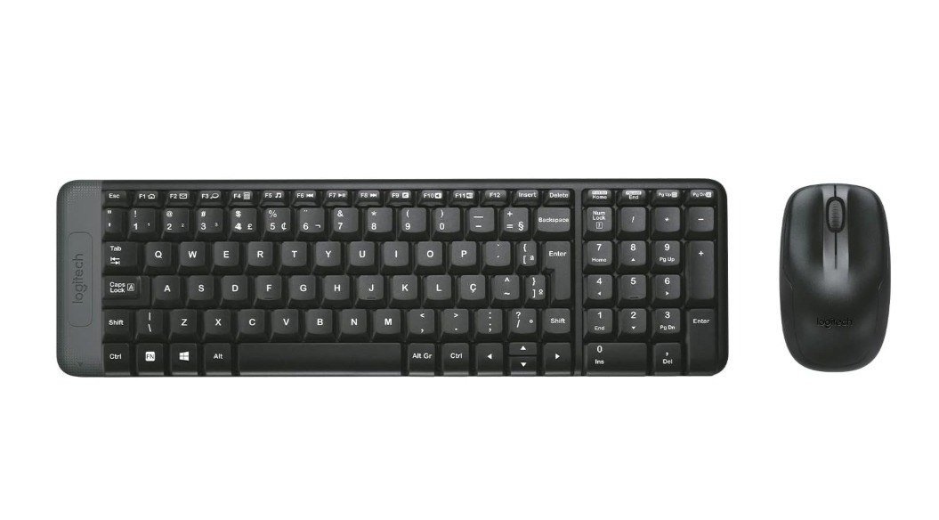 COMBO TECLADO E MOUSE SEM FIO LOGITECH MK220 LAYOUT ABNT2 🛒