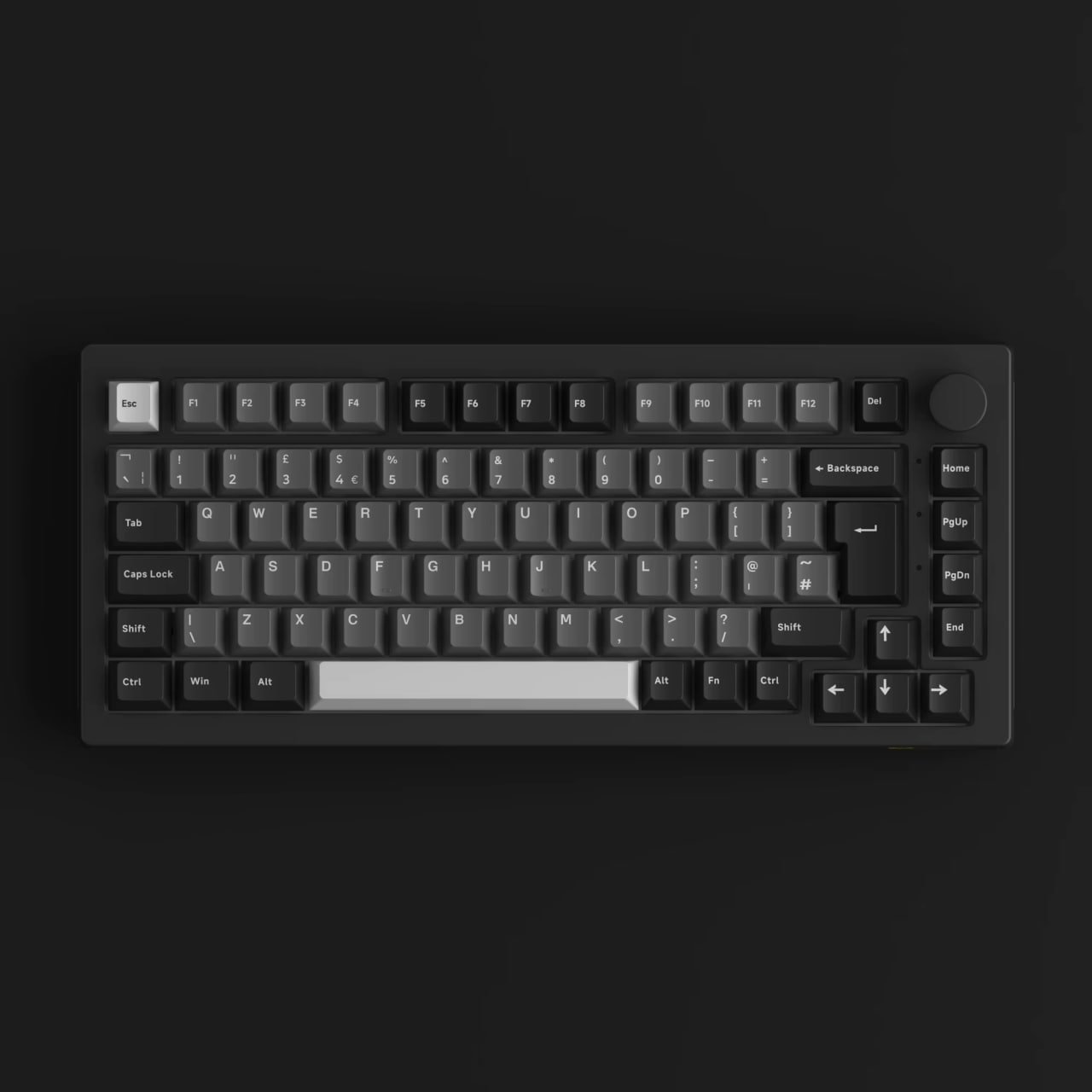 Teclado Mecânico Akko 5075 V3 (Com Knob / Hot Swap / RGB / Bateria de 8000mAh / USB Tipo-C / 2.4GHz & BT5.0) 🛒