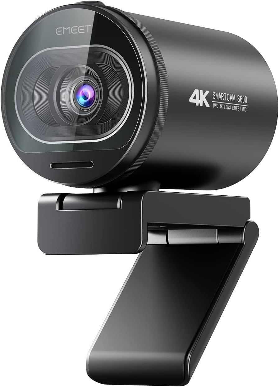 Webcam 4K EMEET S600 Ultra HD 60FPS com Microfone 🛒