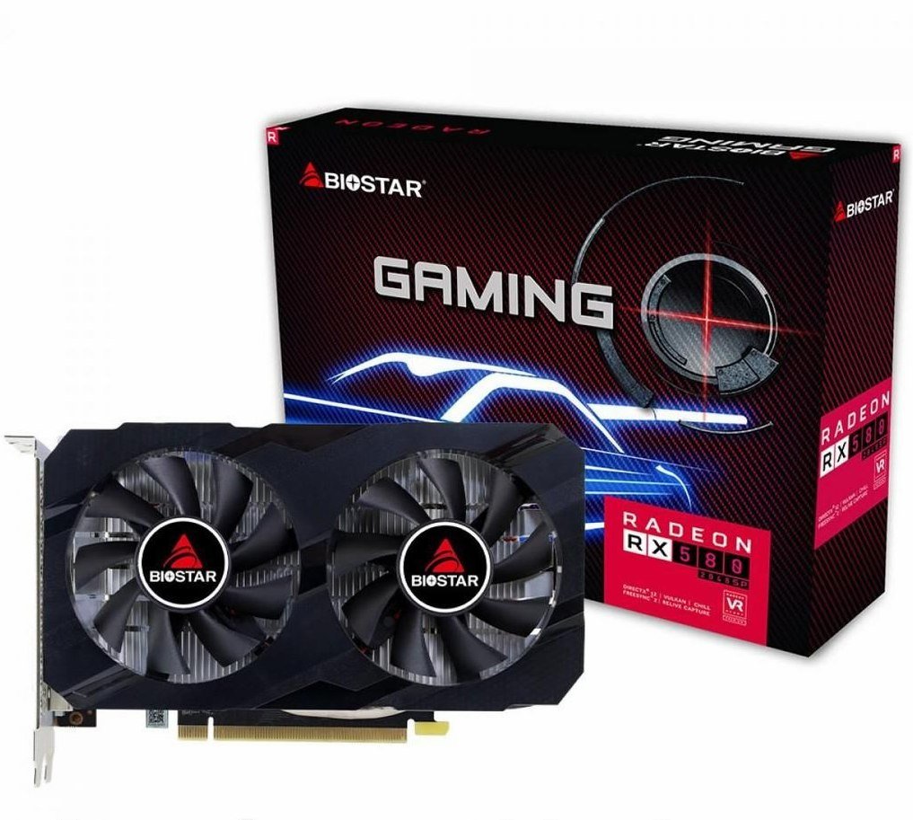 Placa de Vídeo Biostar AMD Radeon RX 580 2048SP 8GB GDDR5 256 Bit 🛒