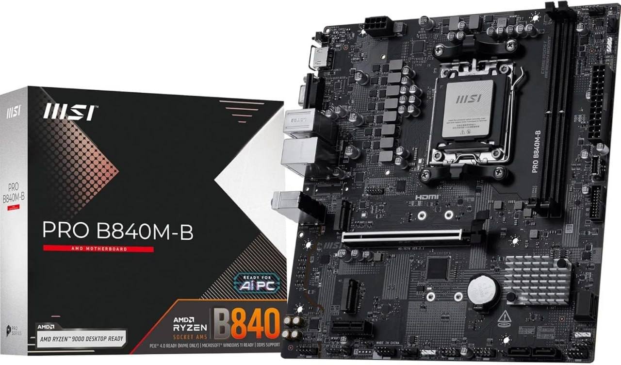 PLACA MAE (AMD) MSI PRO B840M-B DDR5 AM5 🛒