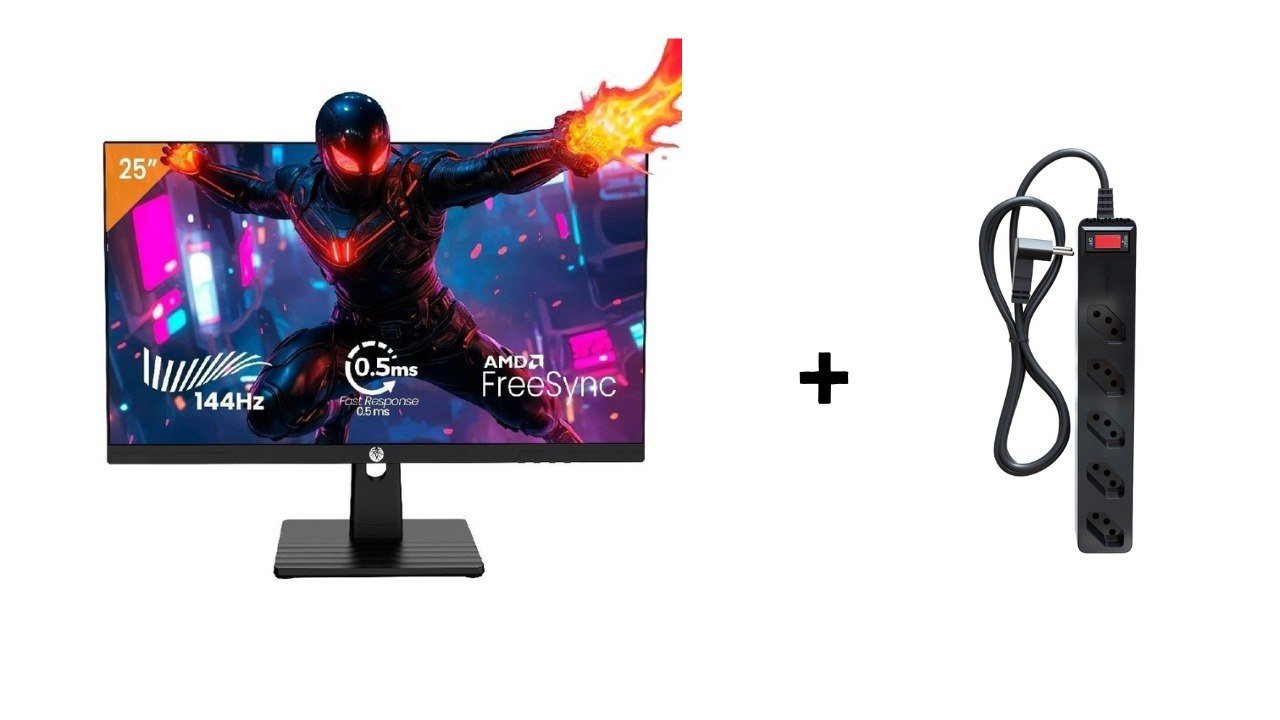 Monitor Gamer Haiz 24.5" IPS 0.5ms FHD 144Hz 🛒