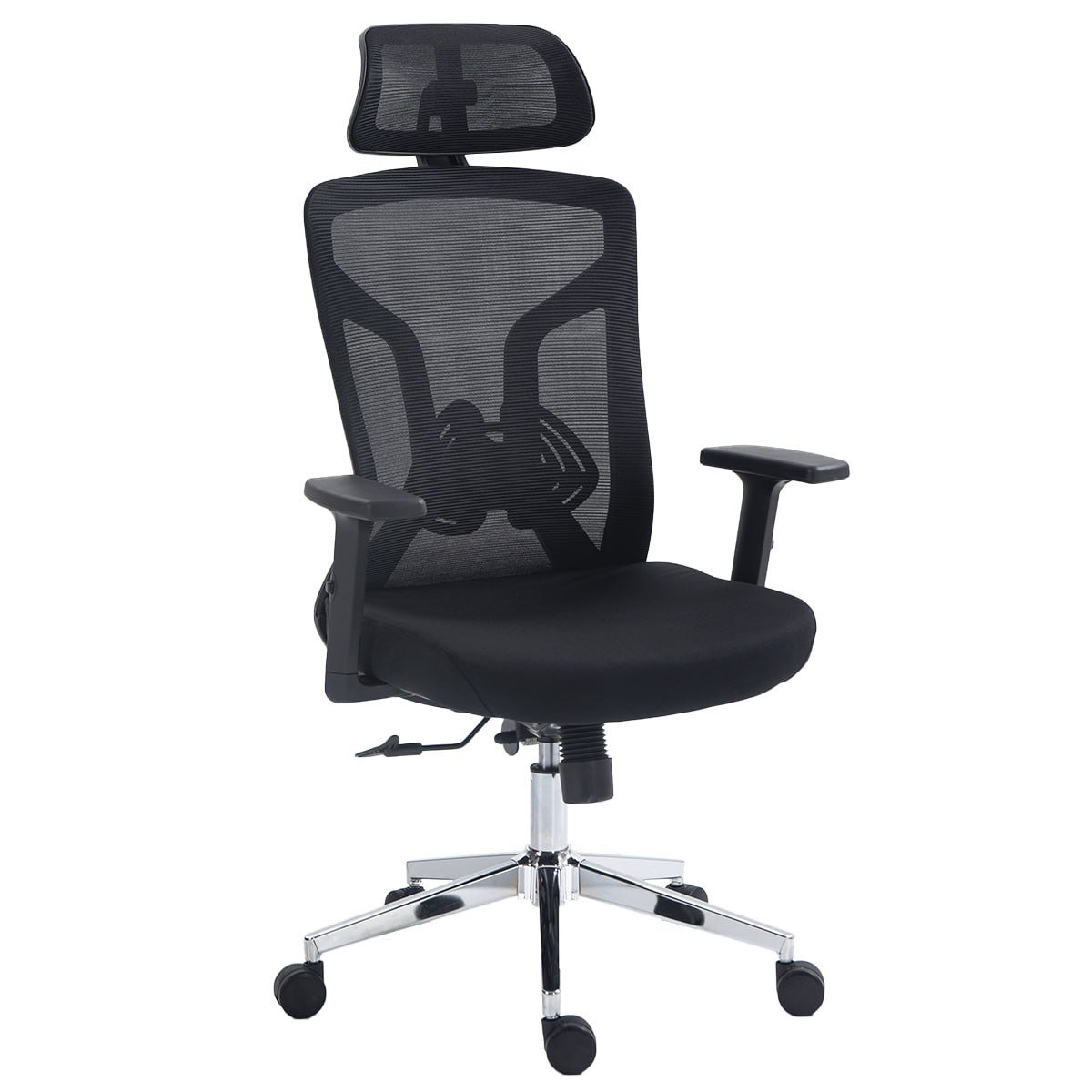 Cadeira de Escritório Dr. Office Ergo Pro, Preta, Mesh, Altura Ajustável 🛒